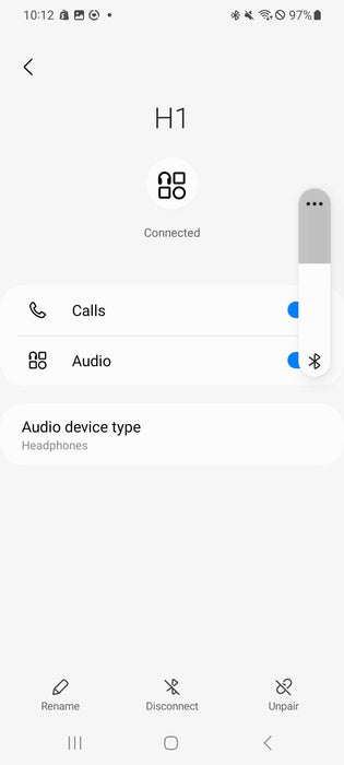 Infurture H1 BN701A Black Wireless Bluetooth Active Noise Cancelling Headph _