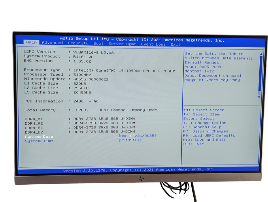 Custom 1U Water Cooled PC ASRock Z490D4U-2L2T Intel Core i9-10900K -