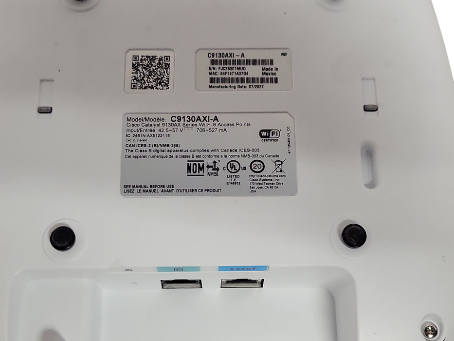Cisco Catalyst 9130AXI wireless access point Bluetooth, Wi-Fi 6, C9130AXI-A Q_
