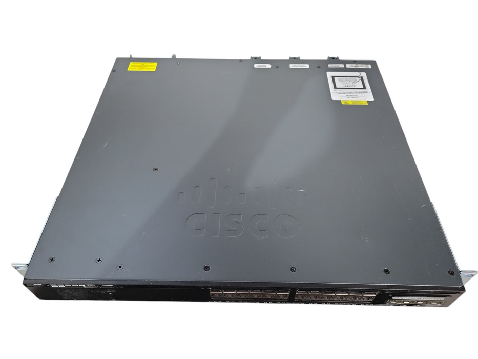 Cisco WS-C3650-24PS-L, 24 Port PoE+ Gigabit Switch + 1x PSU & 4X1G !