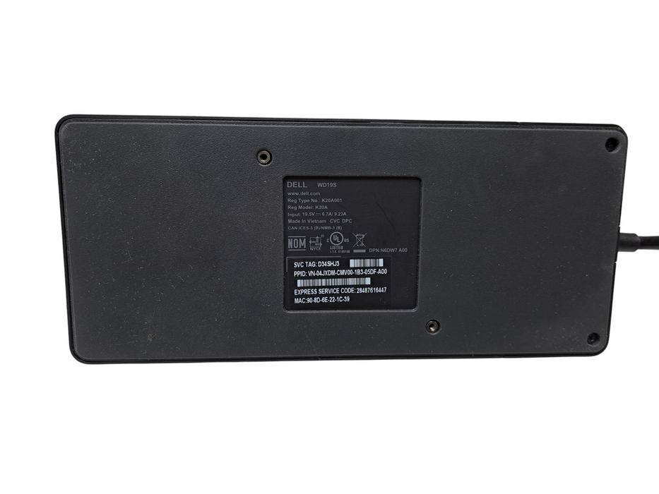 Dell WD19S USB-C Docking Station w/ 180W Power Adapter Q)