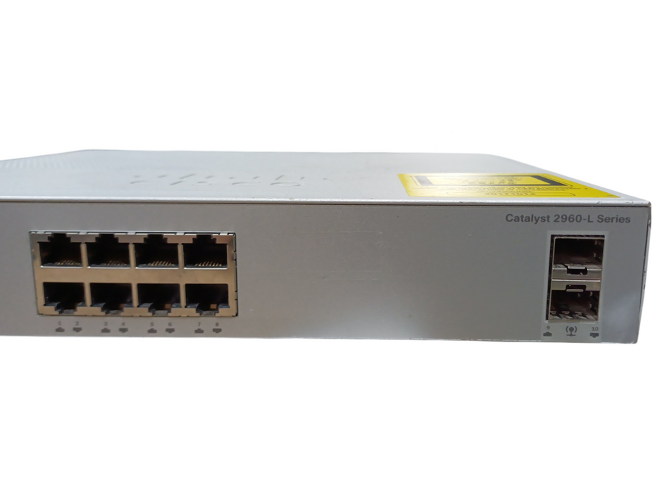 CISCO WS-C2960L-8TS-LL v02 8 Port GigE 10/100/1000 Managed Switch