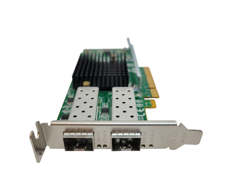 Silicom PE210G2SPI9A-XR Dual Port 10G Fiber Ethernet PCIe Server Adapter Card Q%