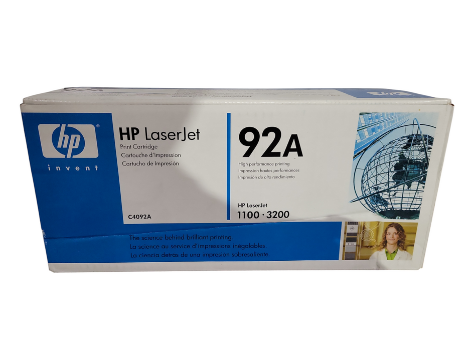 Genuine HP 92A (C4092A) Black Toner Cartridge HP LaserJet 1100 1100A 3200 3 !