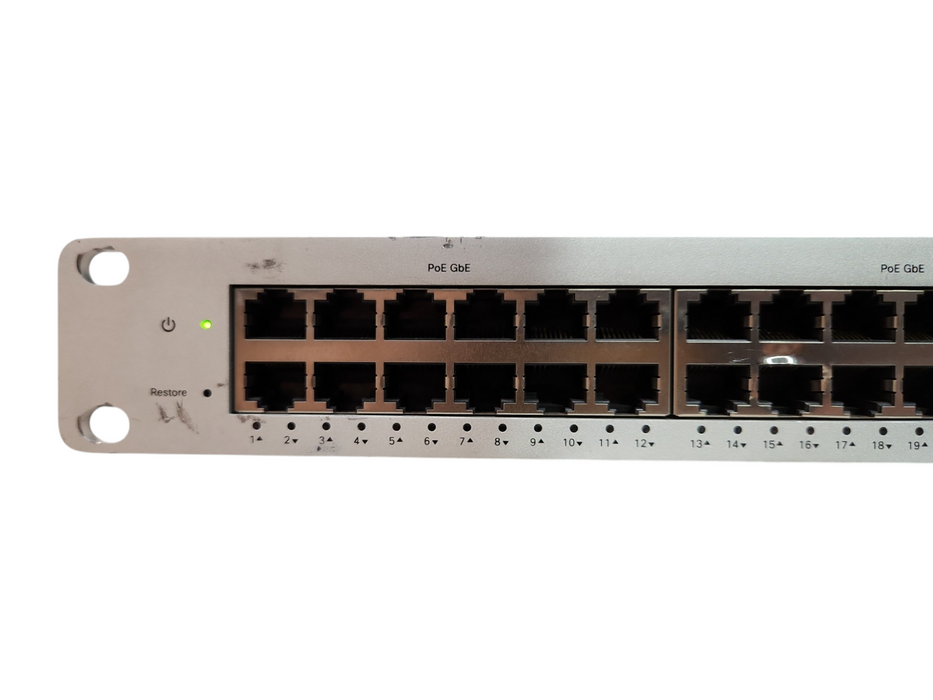 Cisco Meraki MS220-48FP-HW 48-Port Gigabit 740W PoE Switch, UNCLAIMED