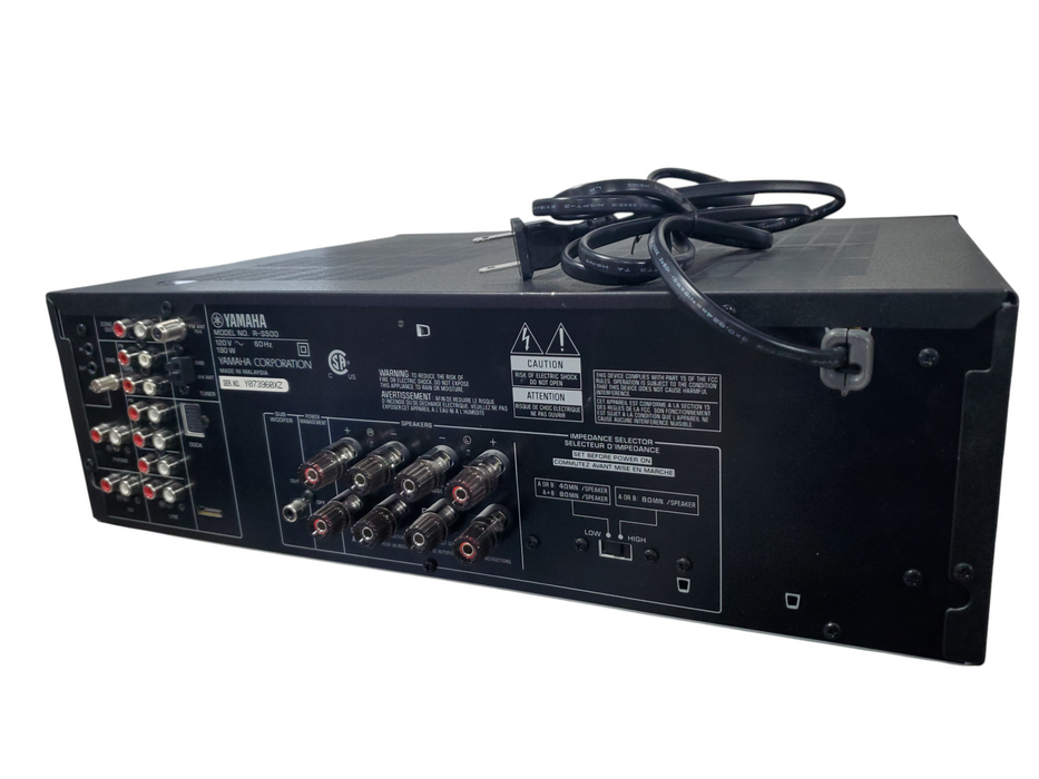 Yamaha R-S500 Natural Sound Stereo Receiver 75W/channel Tested With Remote