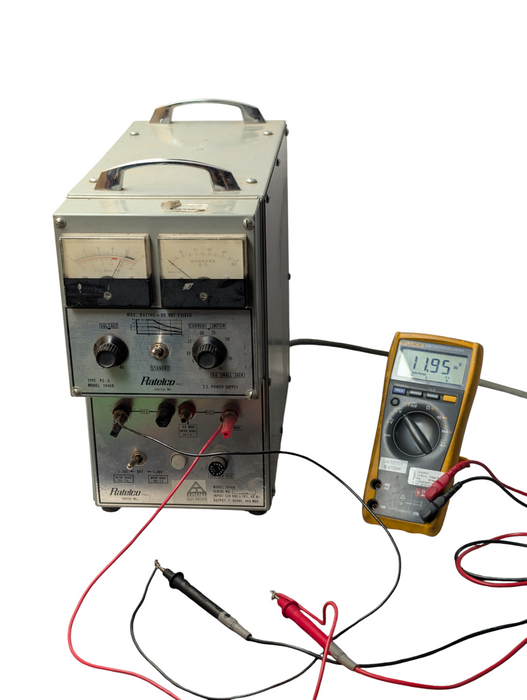 Ratelco PS-8 2046B Vintage Regulated Analog Liner Benchtop Power Supply  -