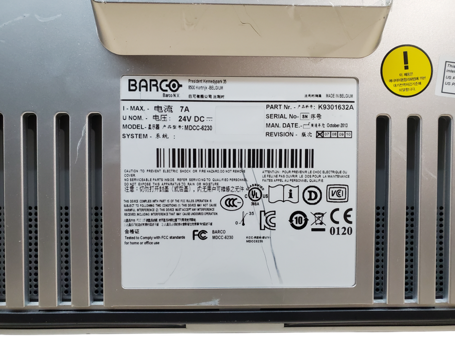 Barco Coronis MDCC-6230 Fusion Color Monitor 30" 6MP K9301632A