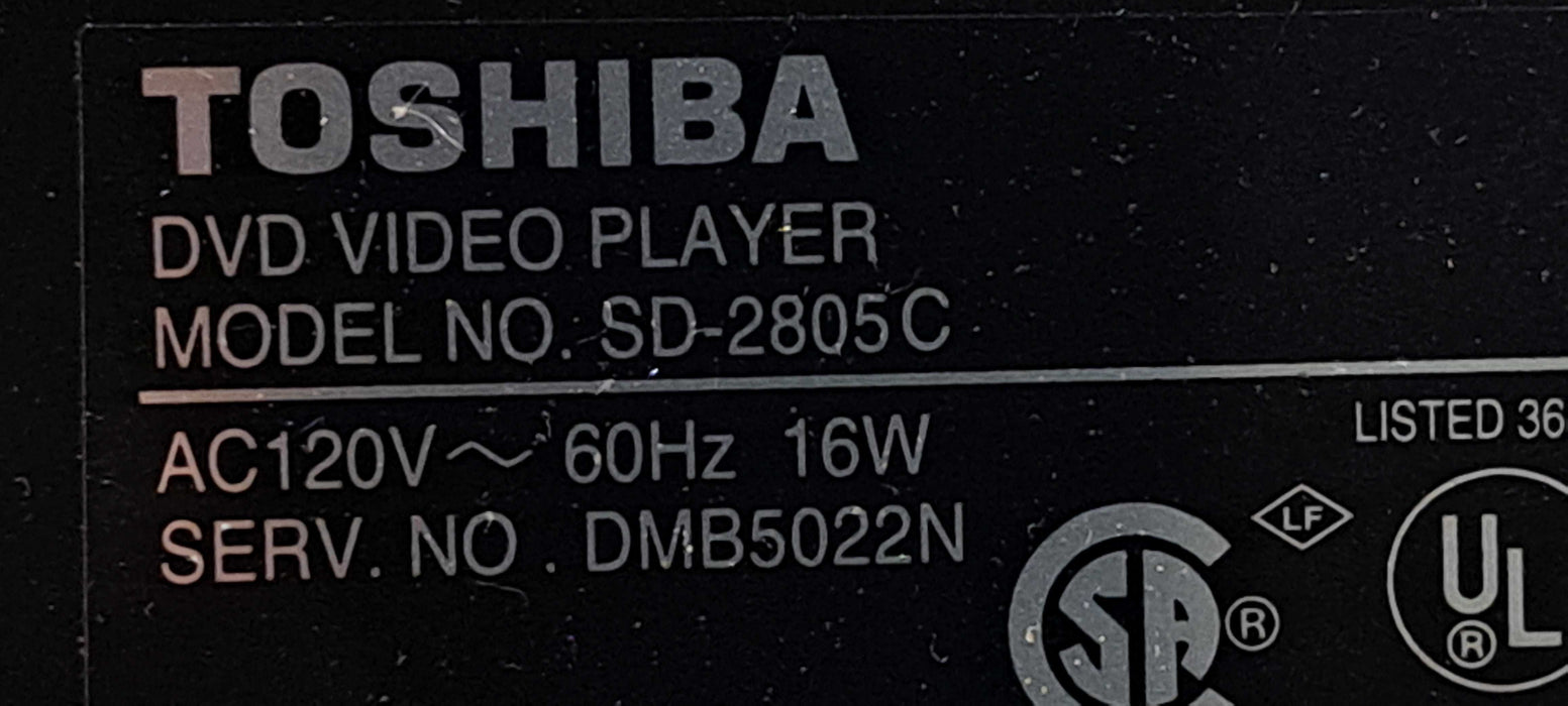 Vantage Toshiba SD-2805C 5-Disc Carousel DVD/CD Player