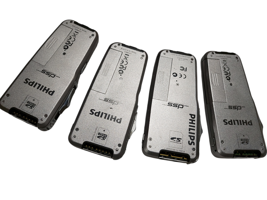 Bundle of 4 Phillips Pocket Memo Digital Recorder  LFH9600  =