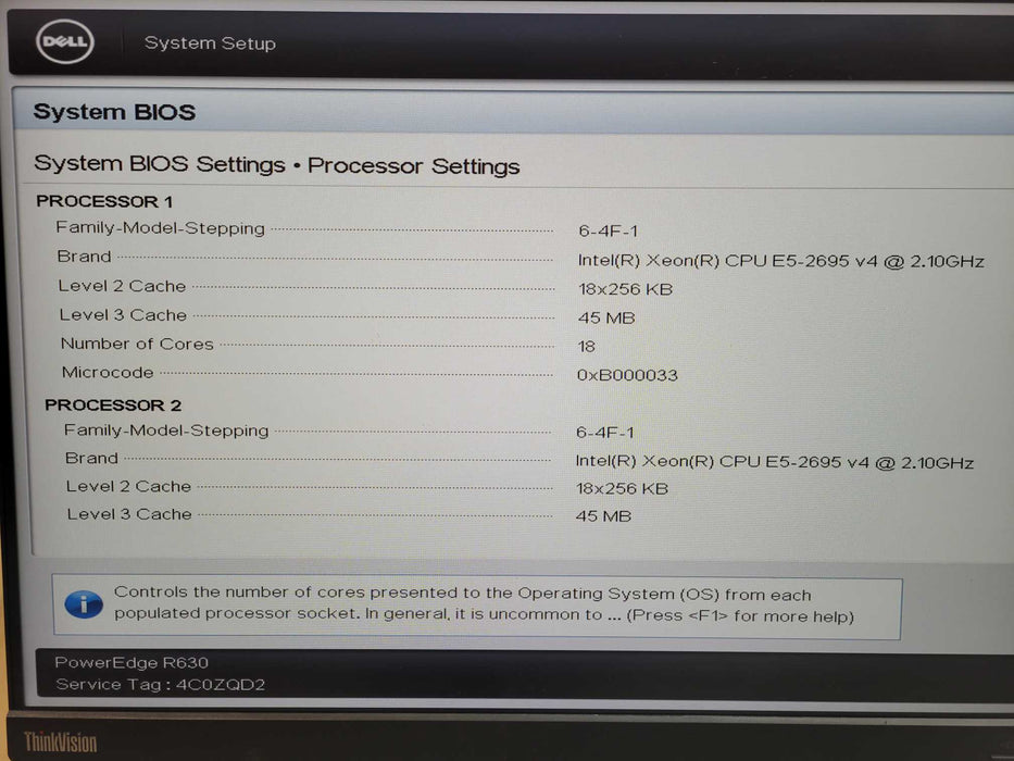 Dell PowerEdge R630 2x Xeon E5-2695 v4 32GB DDR4 NO RAID - No HDD !
