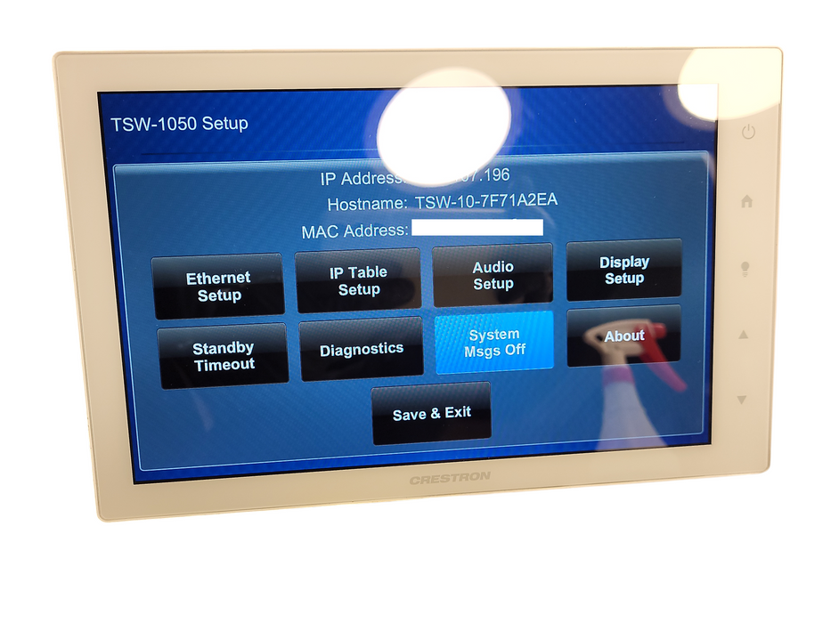 Crestron TSW-1050-W-S - 10" Touch Screen Control Panel  $