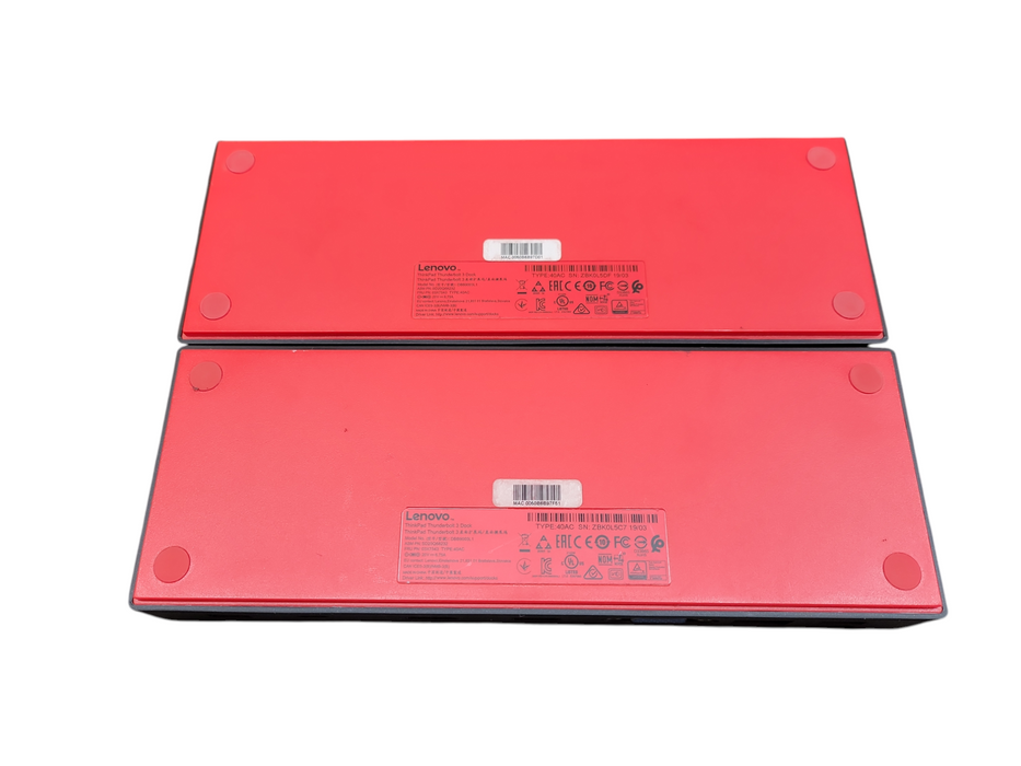 LOT 2x Lenovo ThinkPad Thunderbolt 3 Dock Type 40AC DBB9003L1 !