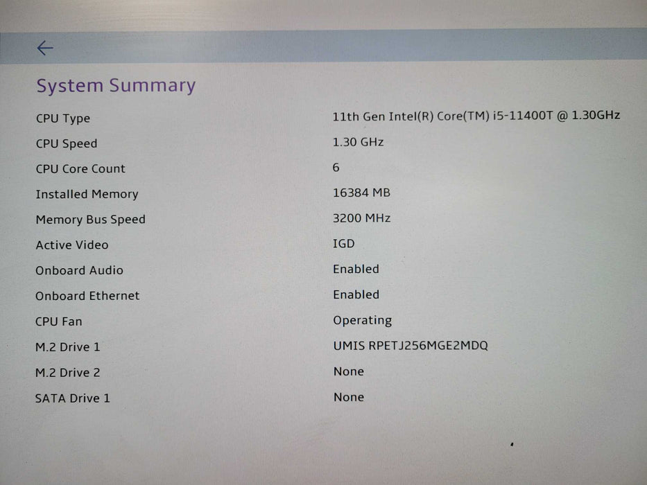Lenovo M70q Gen 2 | i5-11400T @1.30GHz, 16GB DDR4, 256GB NVMe !