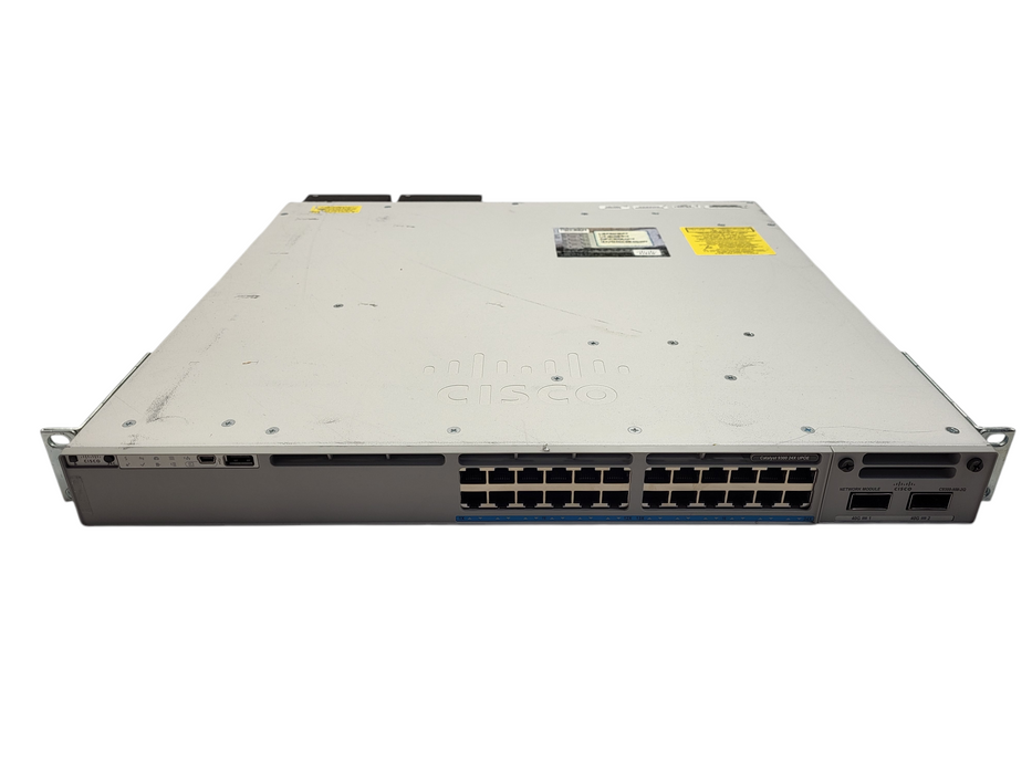 Cisco C9300-24UX-A 48-Port UPoE Network Switch w/ C9300-NM-2Q, 2x PSU Q$