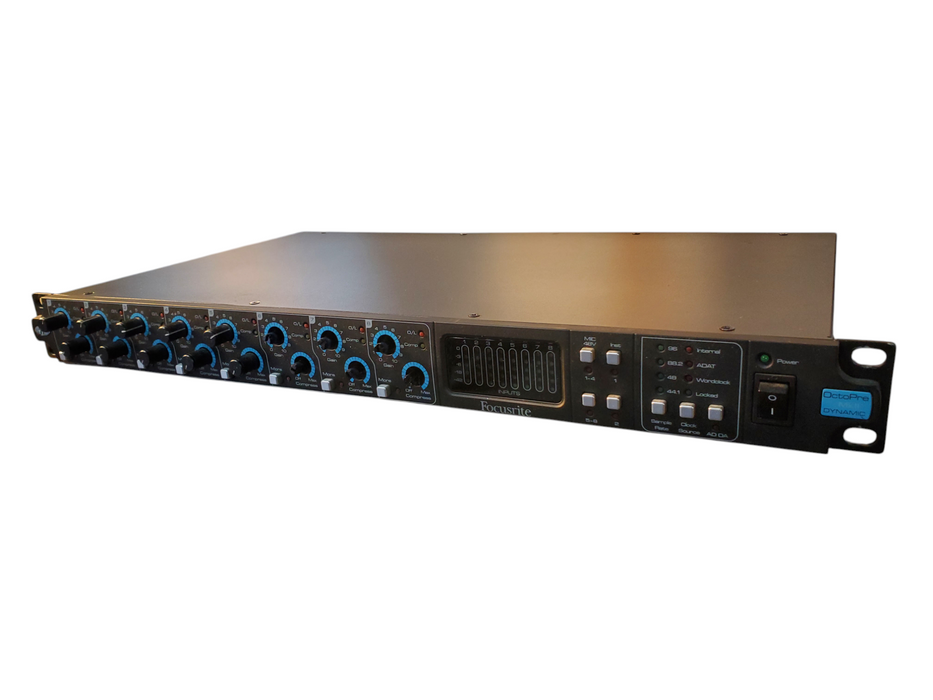 Focusrite OctoPre MkII Dynamic 8 channel Microphone Preamp & Compressor Mic