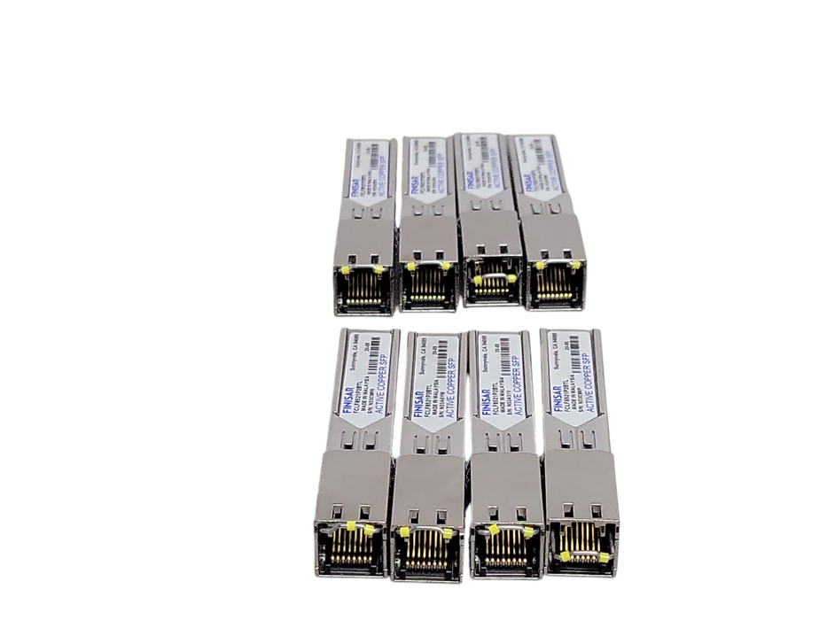 Lot of 8x Finisar FCLF8521P2BTL 1000BASE-T RoHS SFP-GE-T Copper SFP Transce _