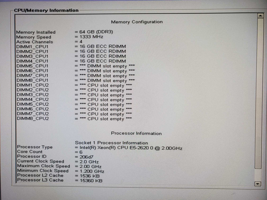 Dell Precision T7600 Desktop Xeon E5-2620 2.0GHz 64GB NO HDD READ