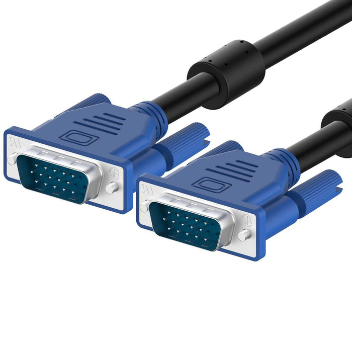 Lot 11x VGA to VGA Cable Male To Male SVGA Monitor Cord Blue Plug PC