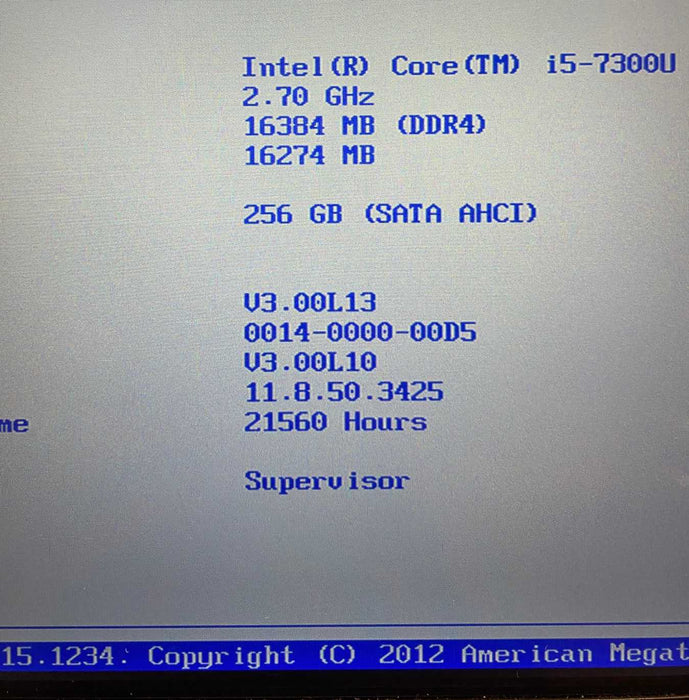 Panasonic ToughBook CF-54 TOUCH 15" i5-7300U 16GB RAM 256SSD 21560Hrs. READ