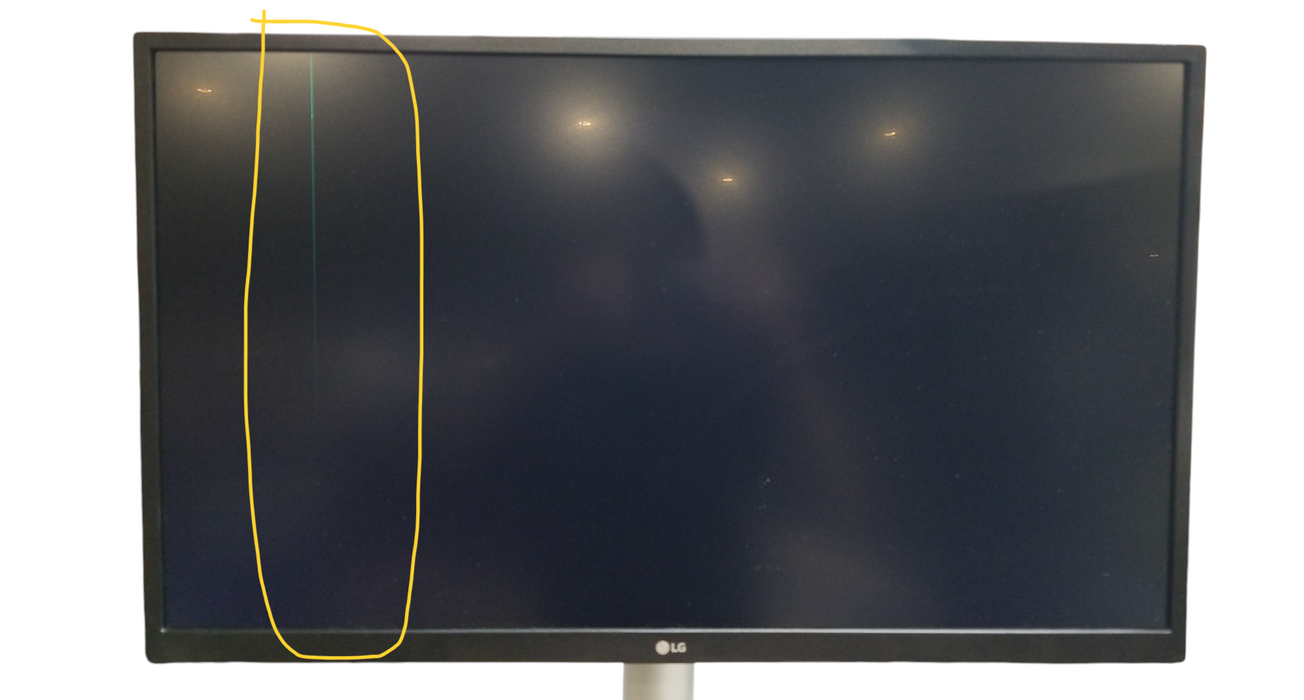 LG 27UL550-W 27 Inch HDR 4K LCD Monitor *Green line on Display*