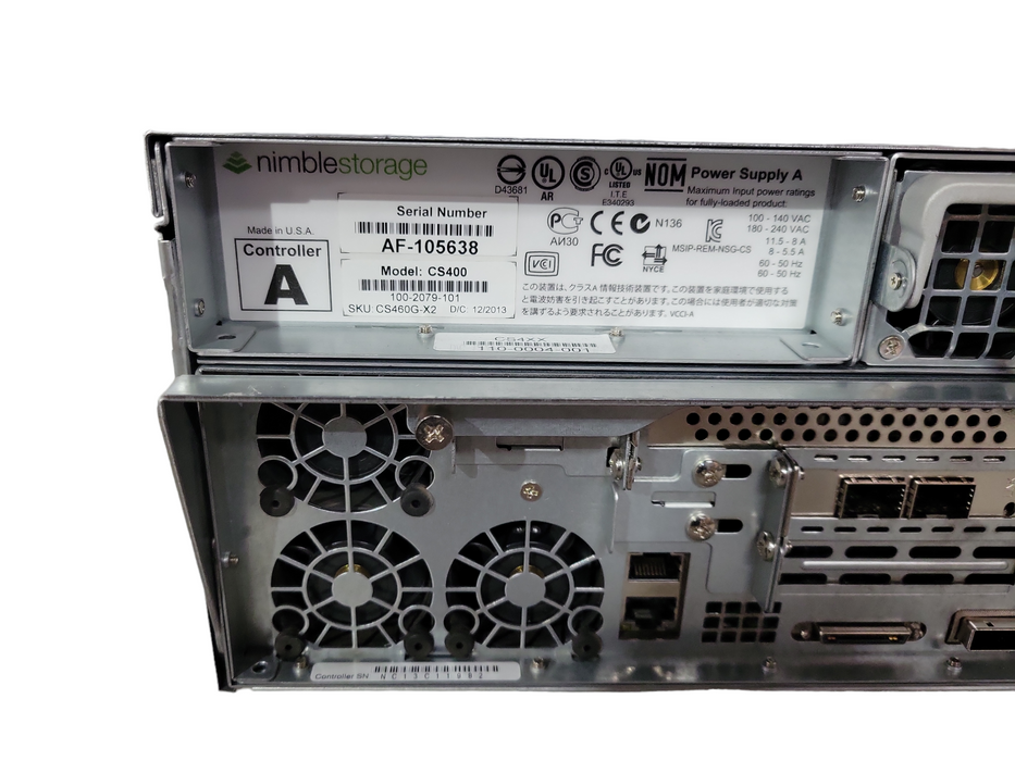 Nimble Storage CS400, 16x 3.5" HDD Bays, 2x Controllers, 2x PSU, No HDD !