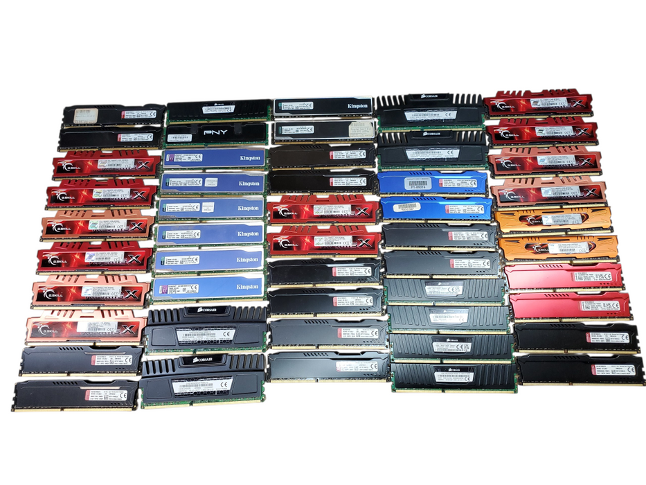 Lot of 240x , Assorted 8GB DDR3 Heat-Sink Desktop RAM