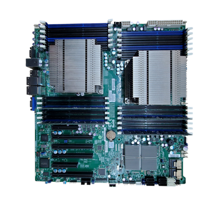 Supermicro X9DR3-LN4F+ Motherboard 2x Xeon E5-2630 0 32GB DDR3 + I/O Shield !