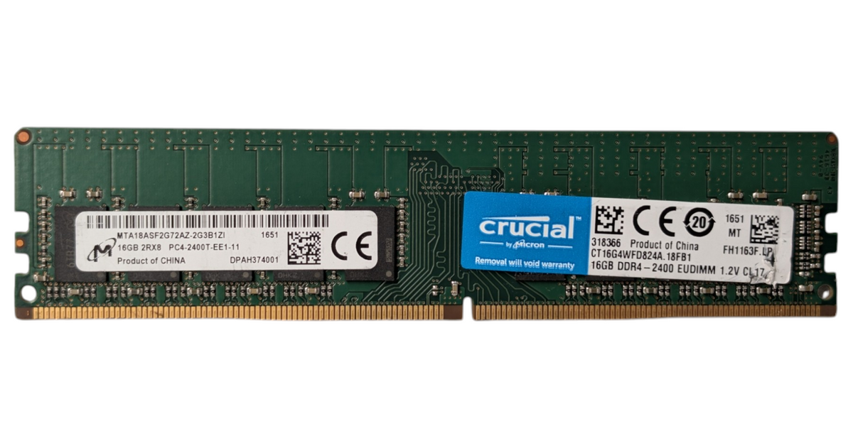 16GB DDR4 Workstation Unbuffered ECC RAM Memory PC4-2400T-E