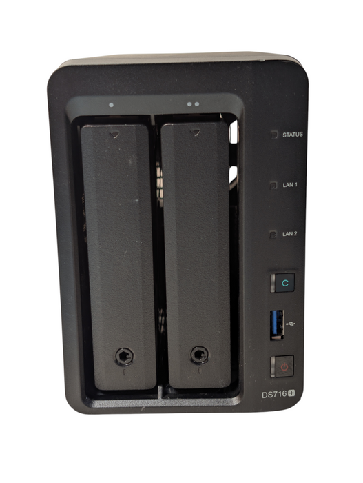 Synology DiskStation DS716+ 2 Bay NAS 2x 4TB HDDs installed  -
