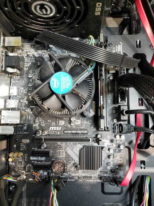 Custom PC w/ MSi H310M, i7-9700K CPU 3.60GHz 8GB RAM - No HDD