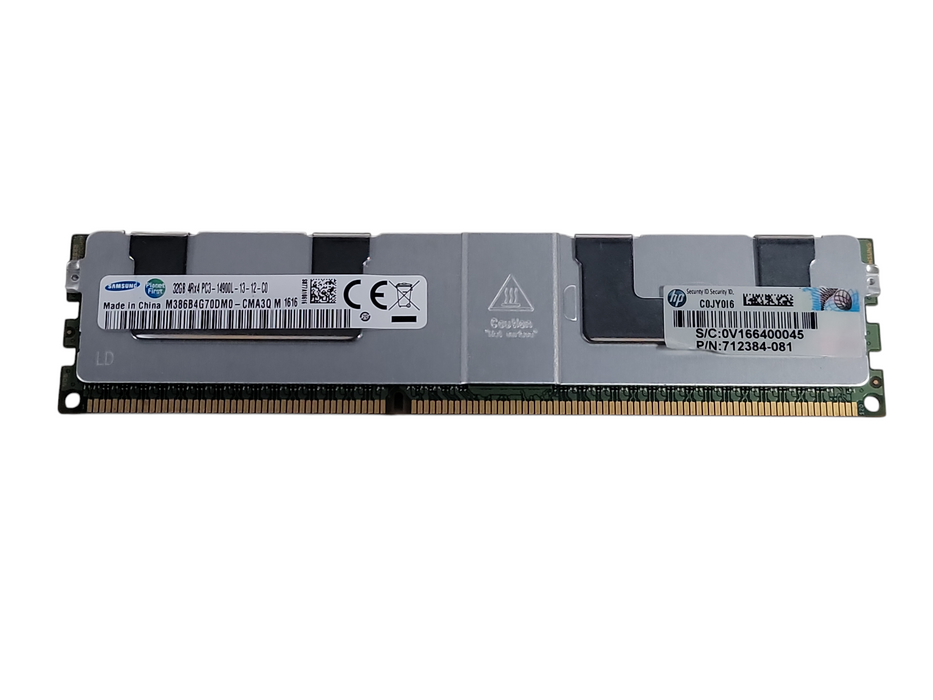 32GB DDR3 Server RAM Memory Samsung 4Rx4 PC3-14900L-13-12-C0 Q(