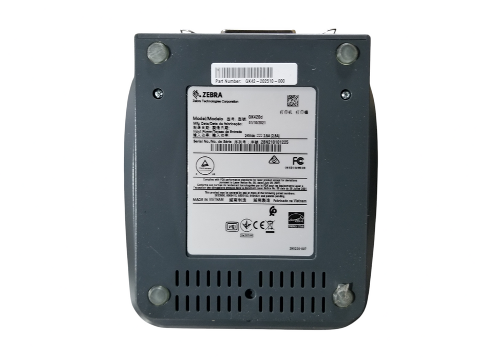 Zebra GK420D Thermal Label Printer USB Ethernet GK420-202210-000 Open Box