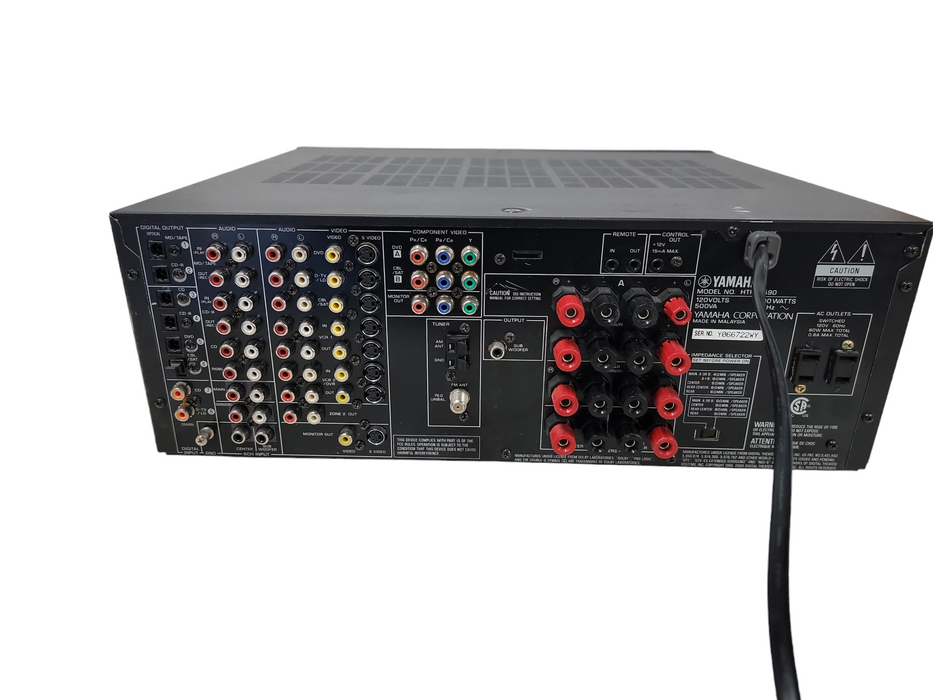 Yamaha HTR-5590 6.1 Channel Natural Sound AV Receiver Black |Read