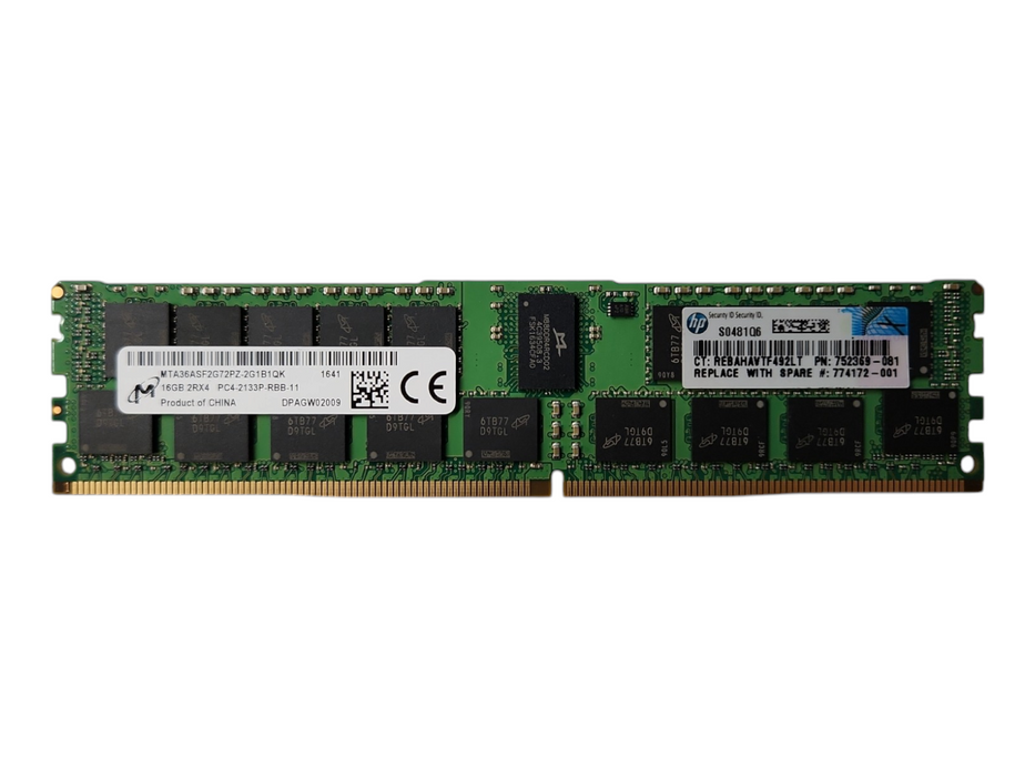 Micron 16GB 2RX4 PC4-2133P-RBB, DDR4, Server RAM Q