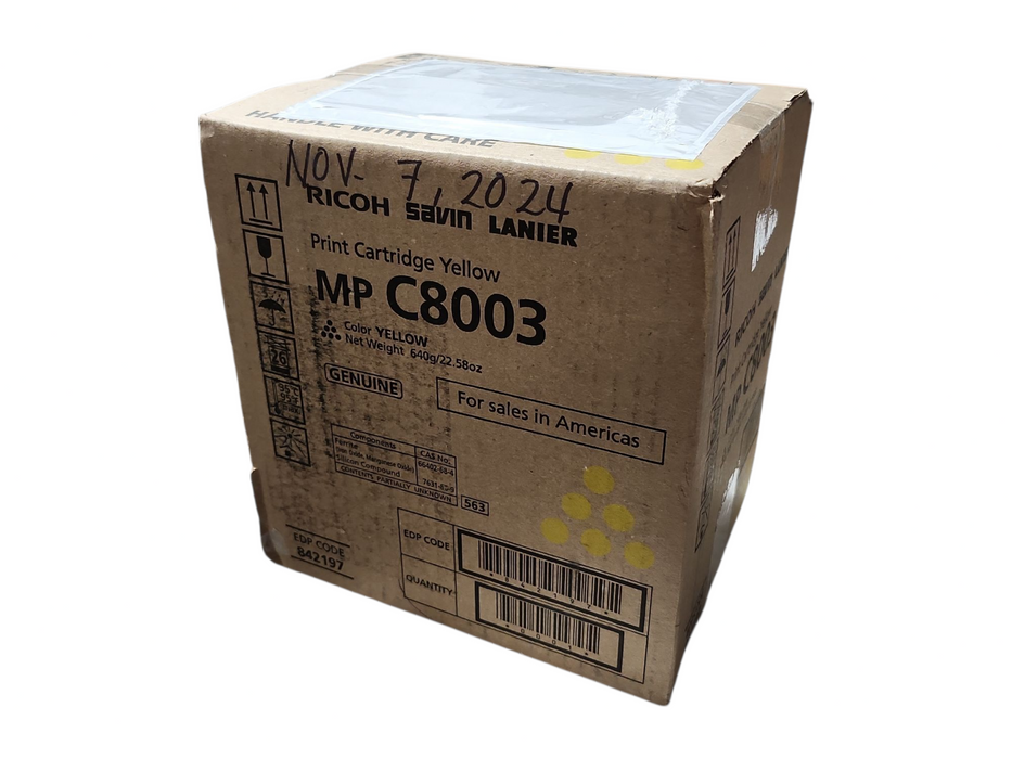*NEW SEALED* Ricoh Savin Lanier MP C8003 Yellow Print Cartridge