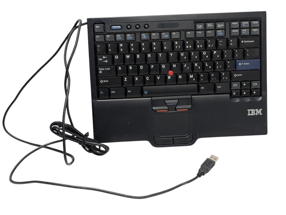 Original Lenovo IBM SK-8845 USB Wired Keyboard US English Clean Q-