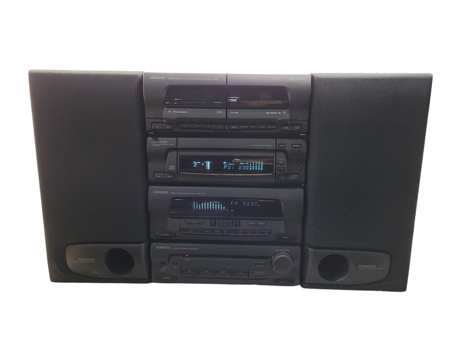 Vintage Kenwood X-MB3 A-B3 LS-B3 Multi-CD Cassette Player Stereo System w/ Remote  $