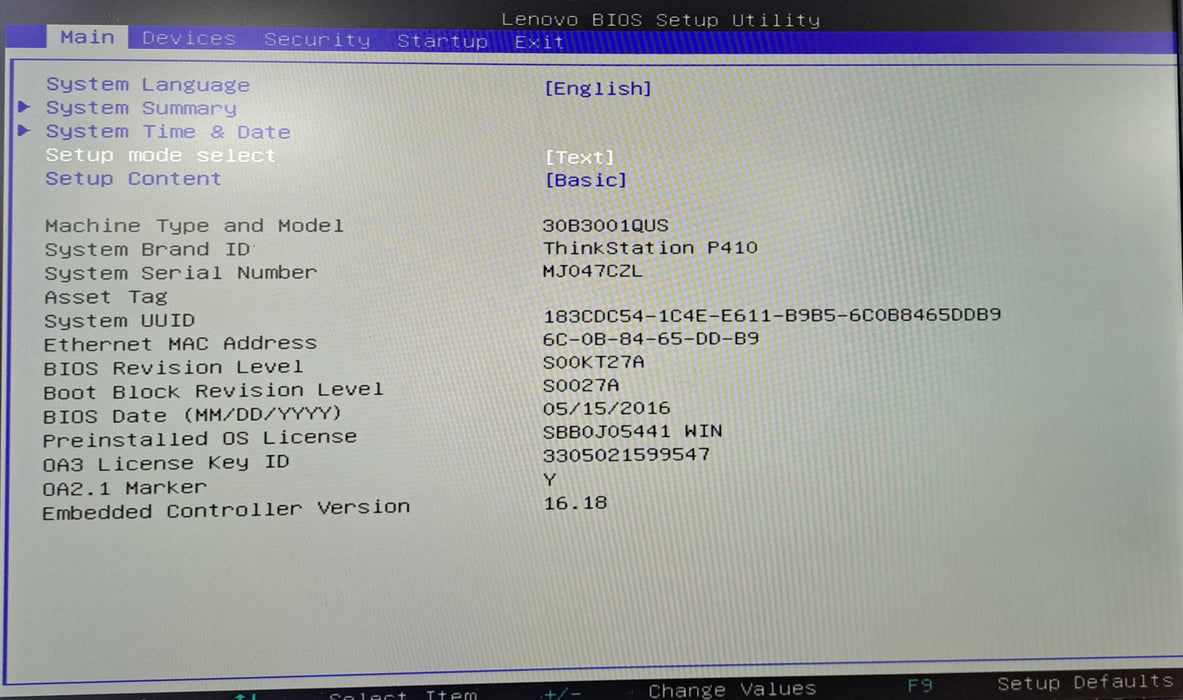Lenovo ThinkStation P410 | Xeon E5-1607 v4 @3.10GHz, 16GB DDR4, No HDD/GPU )