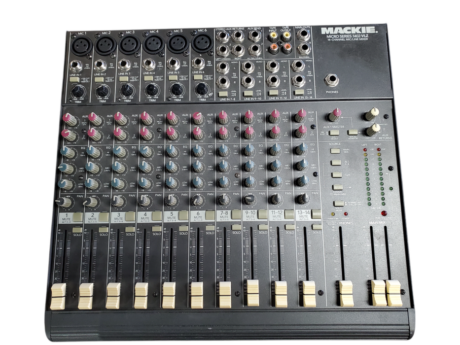 Mackie 1402-VLZ Pro 14-Channel Mic/Line Mixer Micro Series Mackie 1402-VLZ Pro 14-Channel Mic/Line Mixer Micro Series