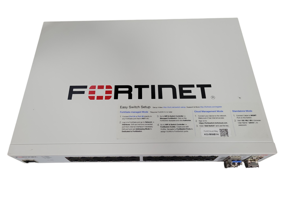 Fortinet FortiSwitch 24 Ports Rack Mountable Ethernet Switch - FS-224E-POE !