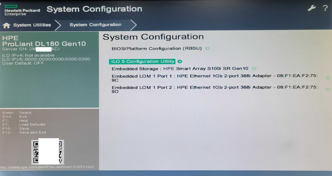 HP Proliant DL180 Gen10, 1x Xeon Silver 4110 2.10GHz, 16GB DDR4, S100i SR G10 _