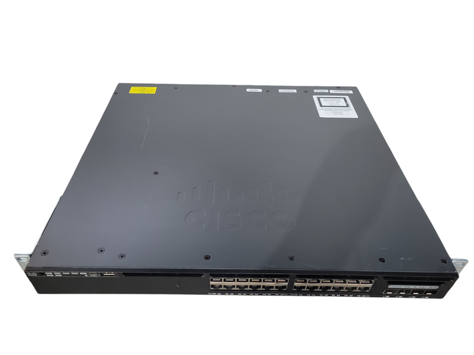 Cisco WS-C3650-24PS-S | 24-Port Gigabit PoE+ | 4x SFP, 2x PSU Network Switch !