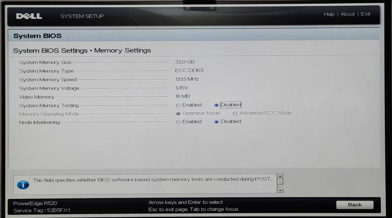 Dell PE R520 Xeon E5-2420 0 1.9GHz, 32GB ECC DDR3, PERC H310 Mini, 1x PSU
