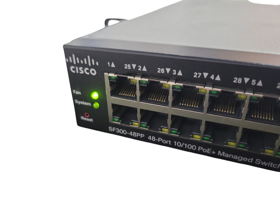 Cisco Small Business SF300-48PP 10/100 PoE+ Managed Network Switch !