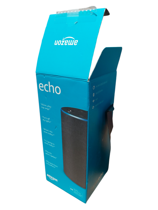 Amazon Echo in box Smart Assistant- Charcoal Fabric 2017 =