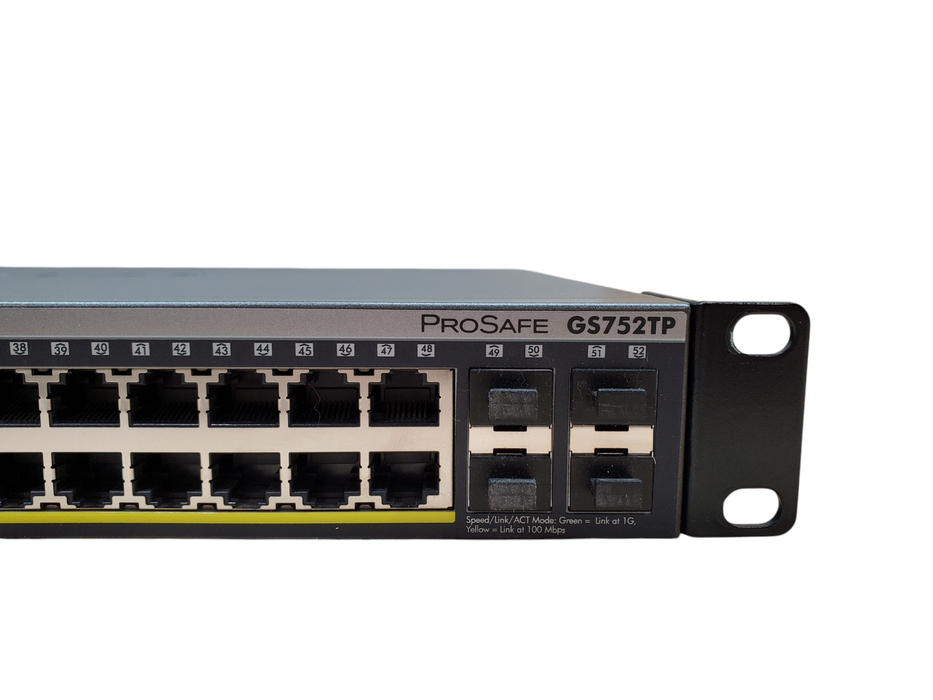 NetGear ProSafe GS752TP 48-Port Gigabit Smart Switch PoE+ w/4x SFP ports