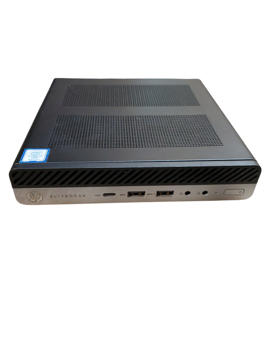 HP EliteDesk 800 G5 Mini Intel i7-9700T CPU 2GHz 8GB RAM RX 560x GPU no HDD