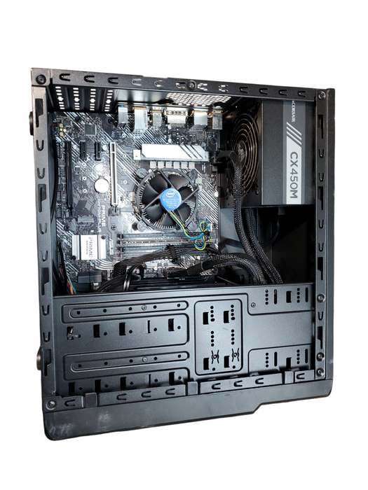 Silverstone Custom Tower PC Asus Prime H470M-Plus i5-10400, 8GB PC4, No HDD