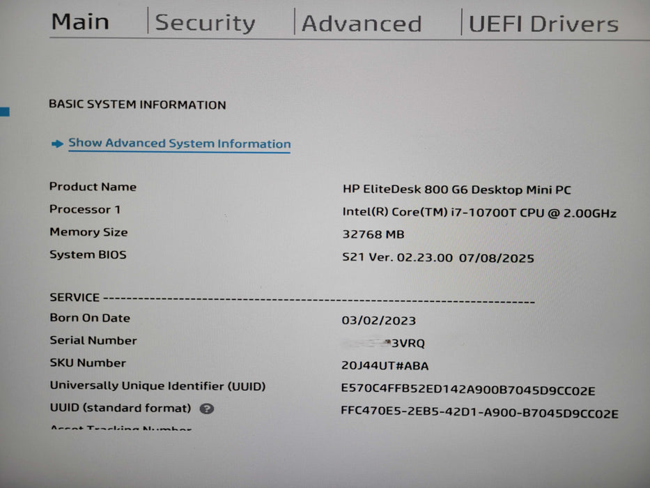 HP EliteDesk 800 G6 Mini PC | Intel Core i7-10700T, 32GB DDR4, 256GB NVMe !